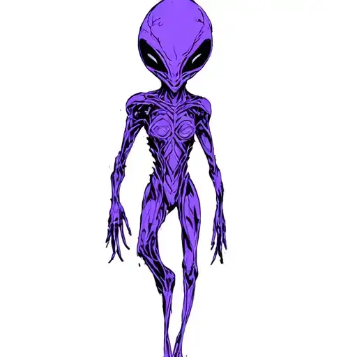 A Purple Alien Creature