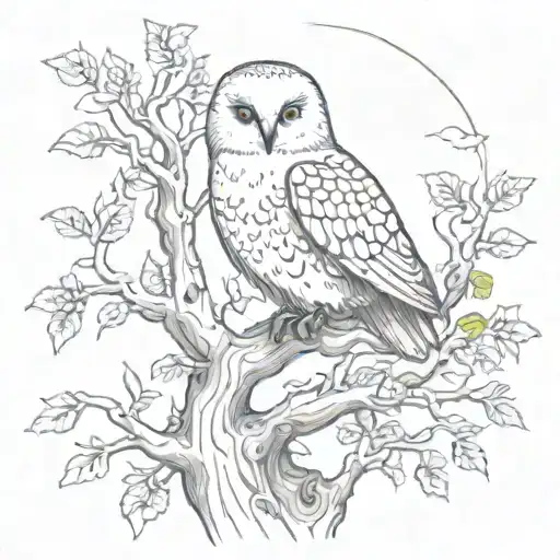 Hedwig In A Tree