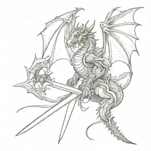 Dragon And Sword Of Death