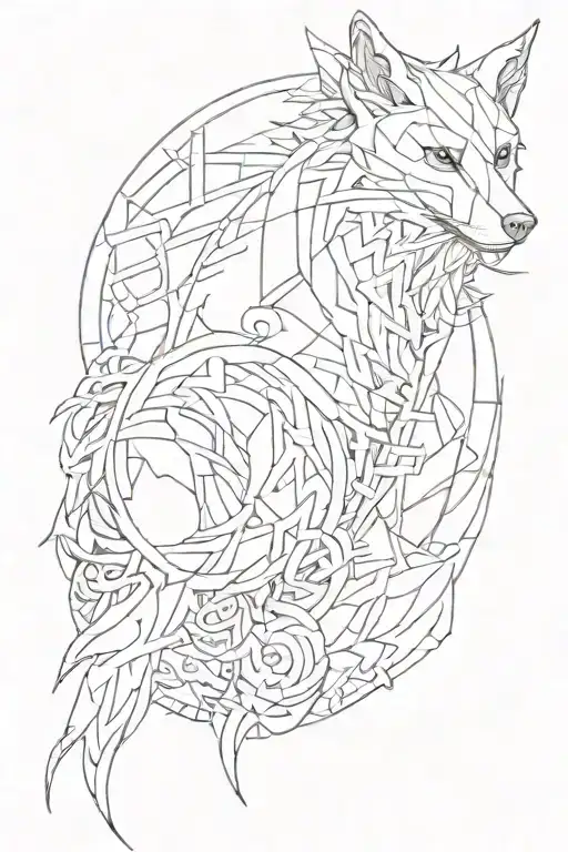 Elemental Symbols With 5Th Element The Wolf