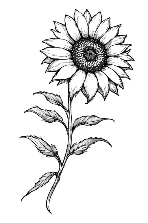 Sun Flower Skinny Long Spine