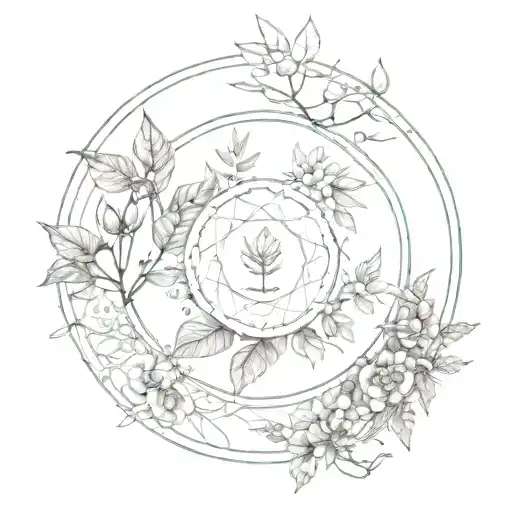 Plant Magic Circle Feminine