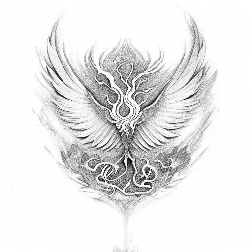 Phoenix Rising Out Of Brain