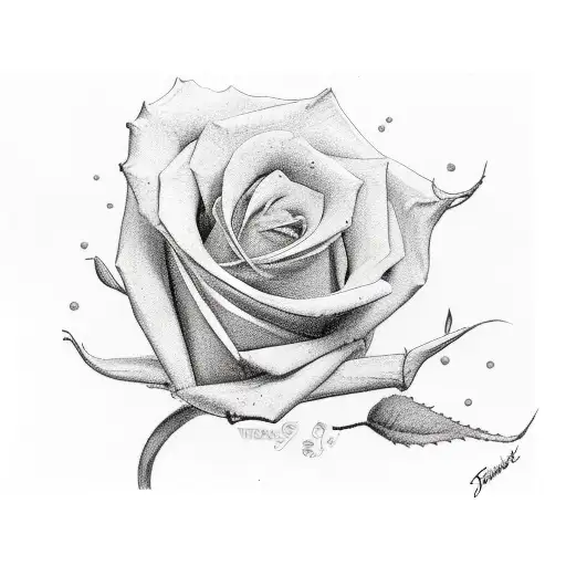 1954 Stratocaster Witth Roses Around It All Black And White