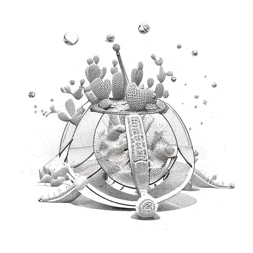 A Camper With A Cactus And Vukano