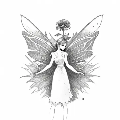Fairy Holding Flower