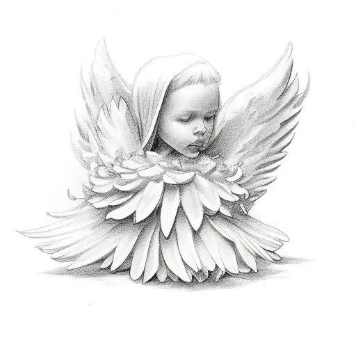 Angel Wings Grandma Flowers