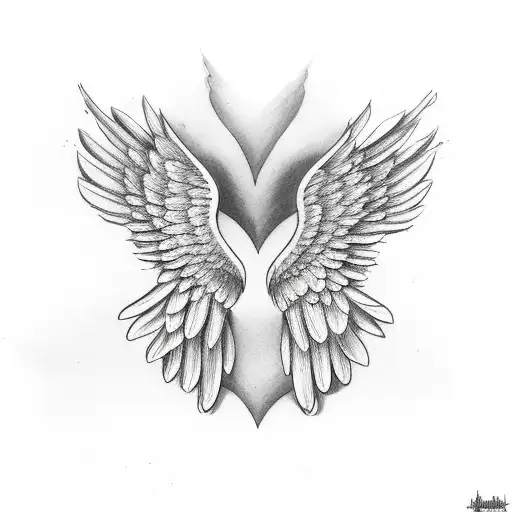 Angel Wings Love Granddaughter Grandma