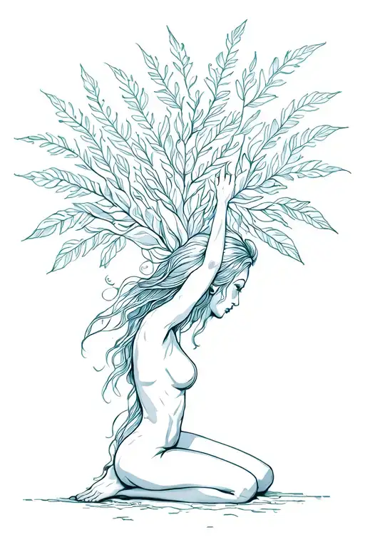 Mother Nature Kneeling