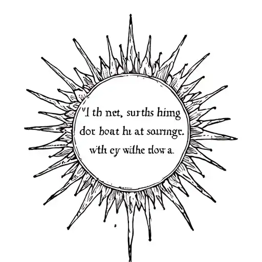 Sunshine With A Quote Around It Luminous Points