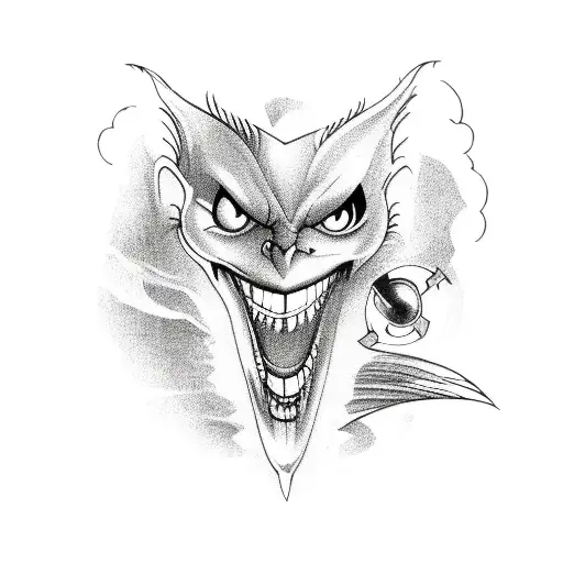 A Film Projector Projecting A Movie Reel With A Vampire And Phoenix Intertwined In The Film