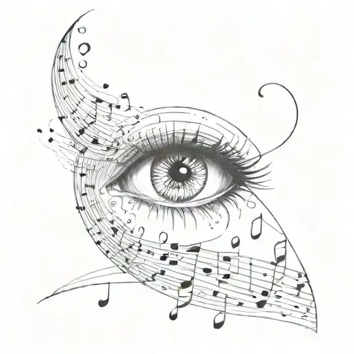 Eye Crying Music Notes