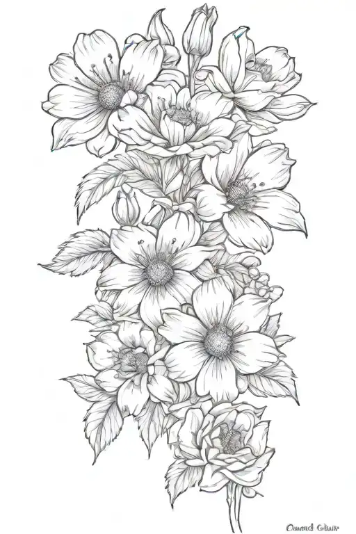 Small Bundle Of Flowers Birth Flowers April And June