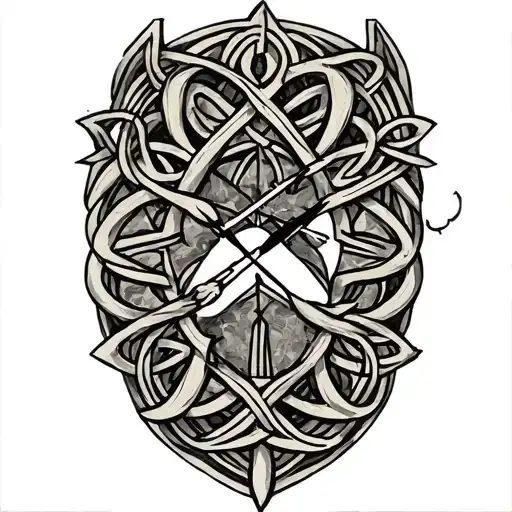 Celtic Trinity Knot Clock Face