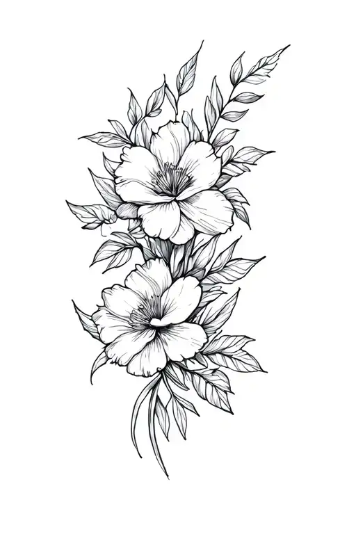 Floral Tattoo Design