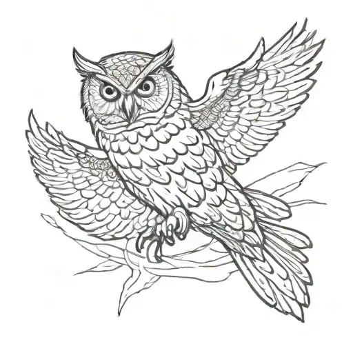 Owl Flying