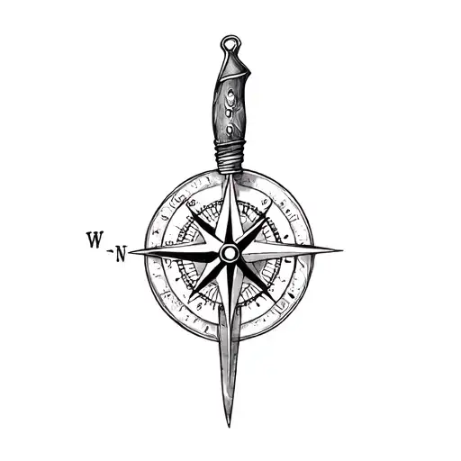 Compass And Chef's Knife