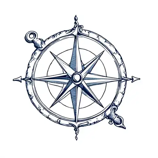 Anchor And Compass Design