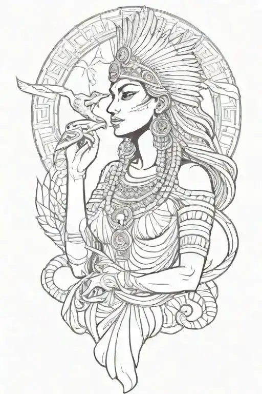Goddess Isis Goddess With Snake