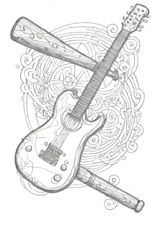 Baseball Bat Guitar