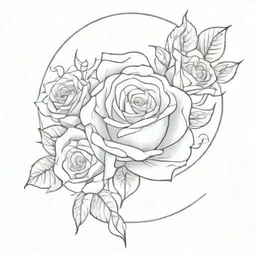 The Name Enrique With Rose Surrounded