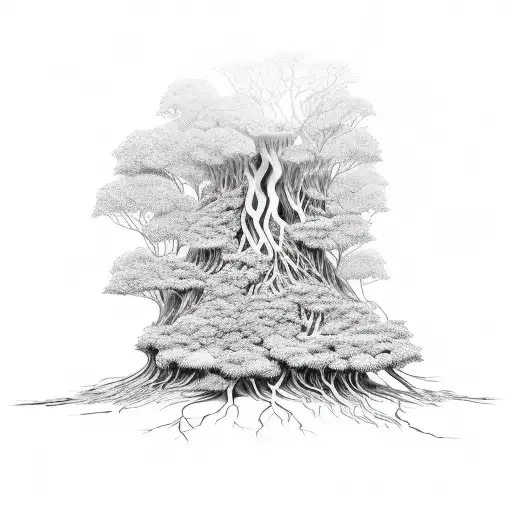 Tree Roots Inbedded In The Ground