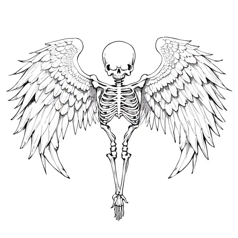 Skeletic Back Wings
