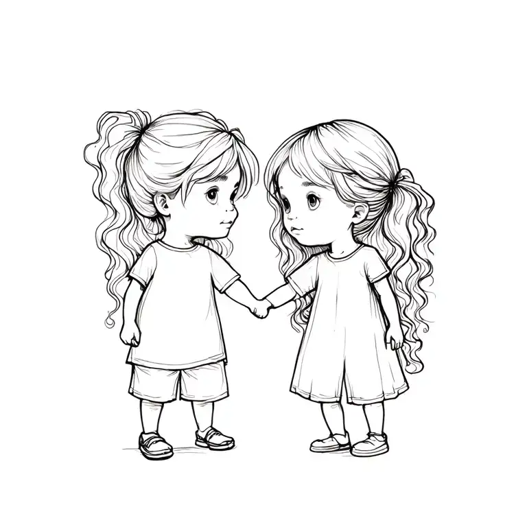 Children Holding Hands