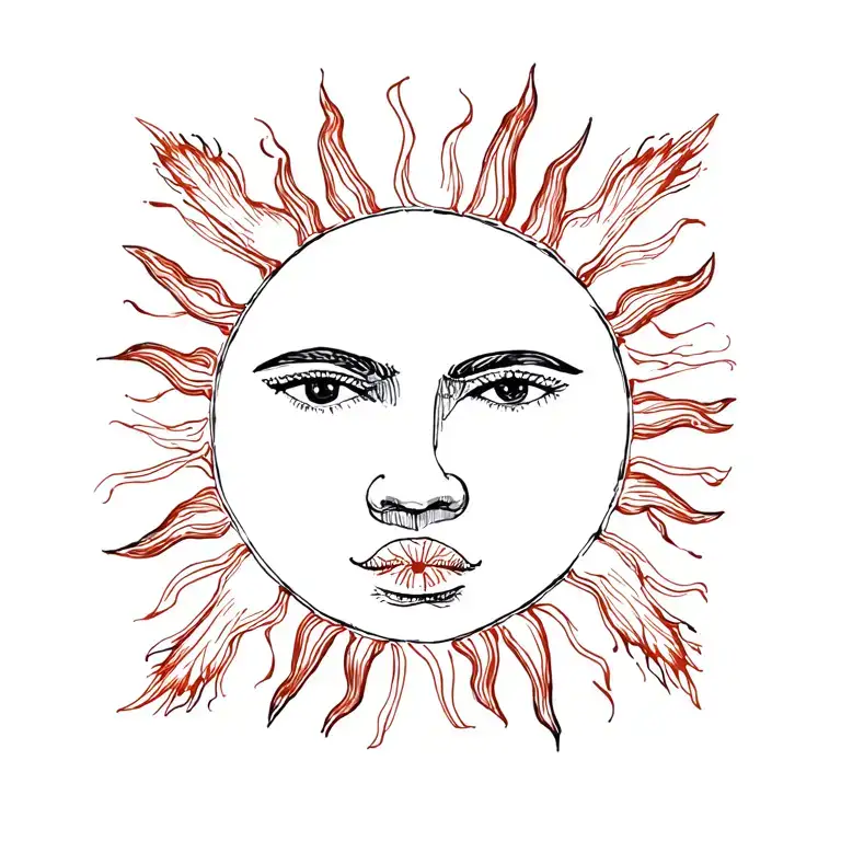 Mexican Sun Shining Without Face