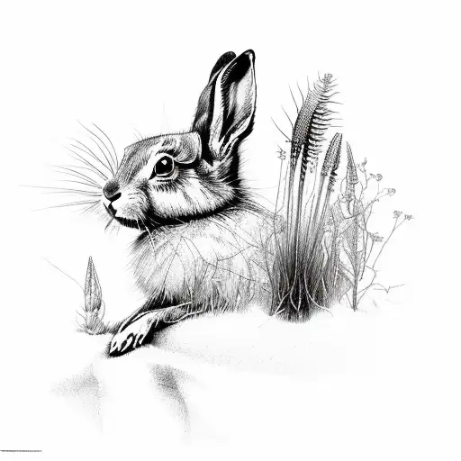 Hare's-tail Grass Plant