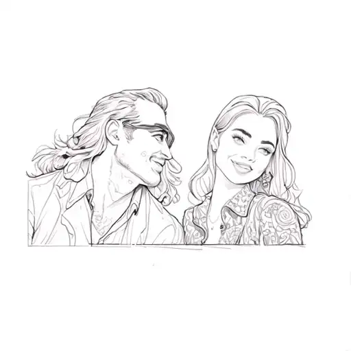 A Man And Woman In A Car