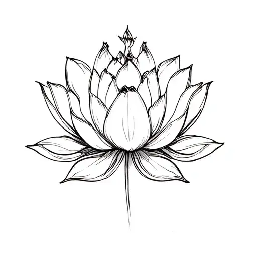 Lotus Flower Intertwined