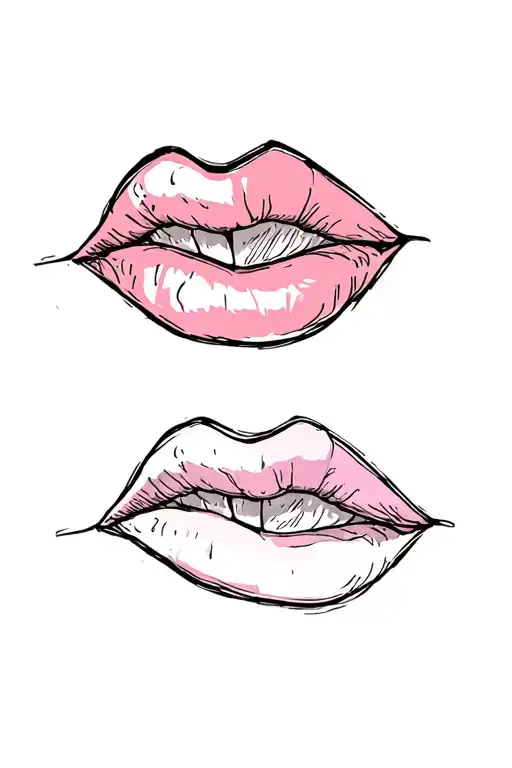 Lip Kiss With Name