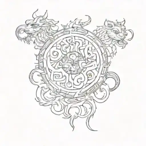 Chinese Zodiac Signs Intertwined
