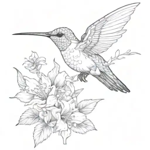 Humming Bird Flying
