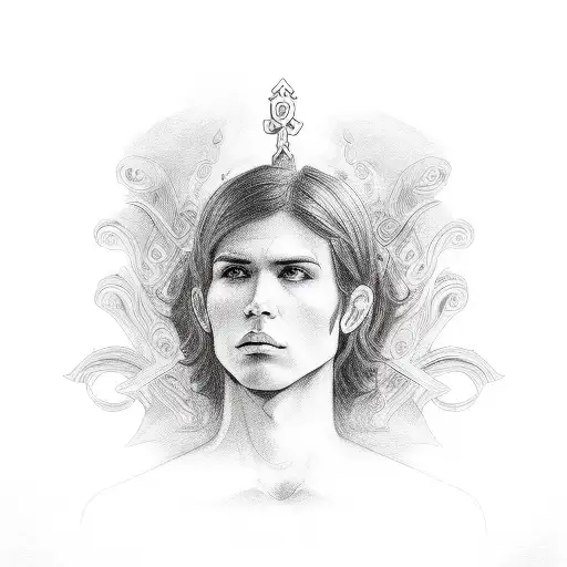 Fine Line Cursive Writing Saying Angelito Jesusa