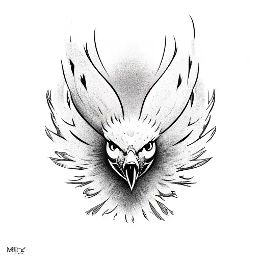 A Phoenix Bird With Two Heads