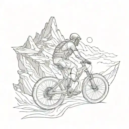 Psychedelic Mountain Bike Riding Through An Alien Landscape