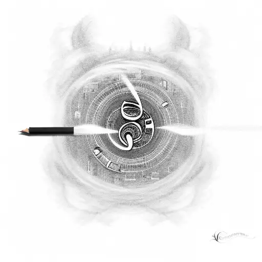 A Music Note Intertwined With Smoke Forming The Shape Of New York City