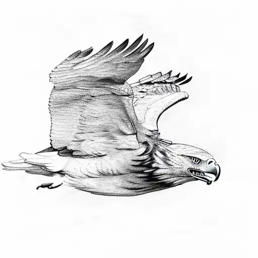 Flying Eagle And Walking Wolf