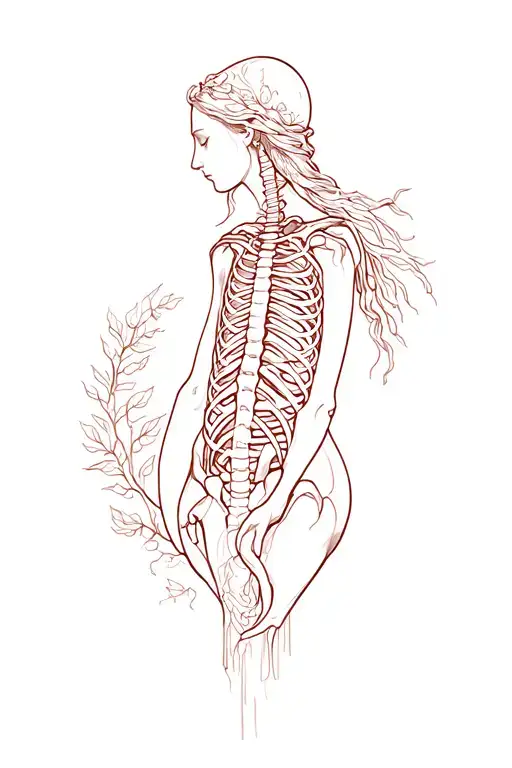 God Making Eve From Rib Cage