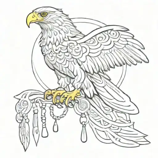 Omerta Calligraphy Text Orthodox Eagle Prayer Beads Intertwined