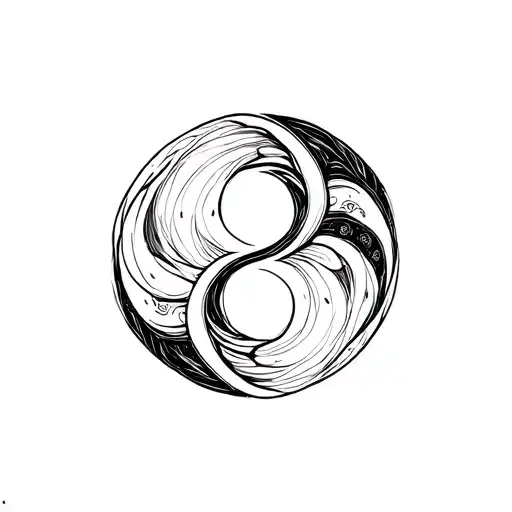 Yin And Yang Infinity Symbol