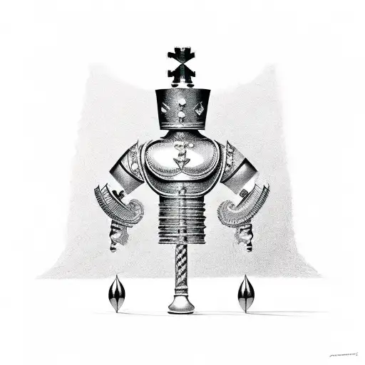 Number 1 Ad 3 Combined With The Pawn Piece From Chess