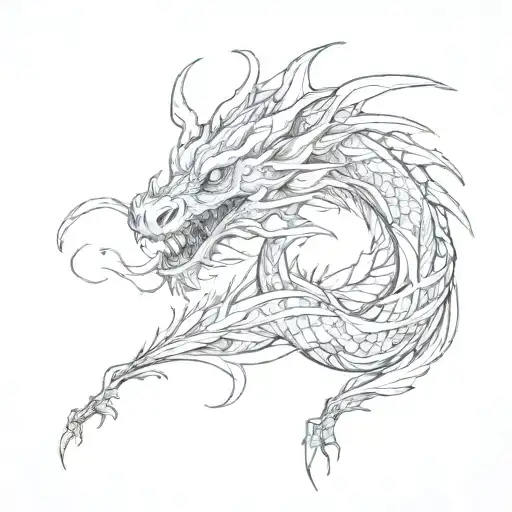 Fine Line Dragon