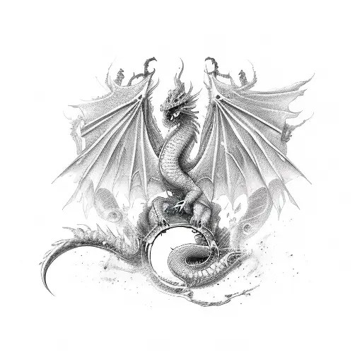 Dragon Fighting Phoenix
