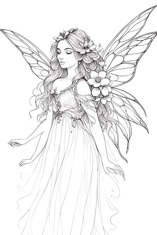 Fairy With Flowers