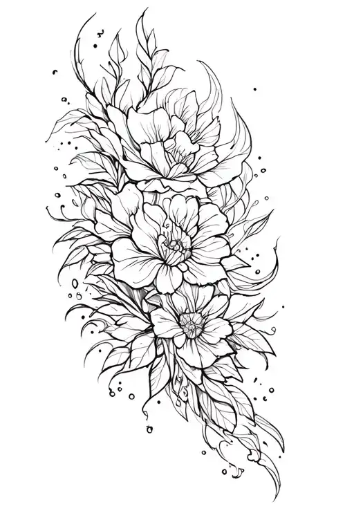 Fine Line Sleeve Tatto