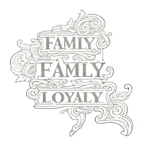 Family Text And Loyalty Text