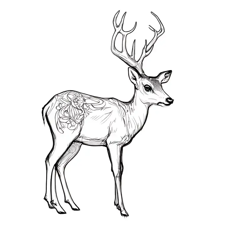 Fawn Deer Standing